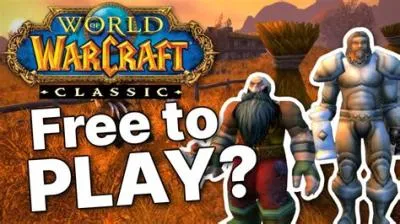 Why cant i play wow classic for free?