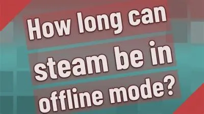 How long can you leave steam in offline mode?