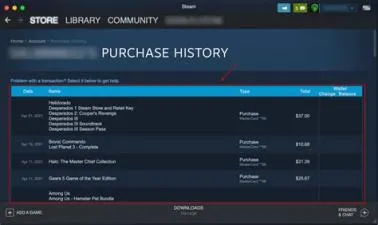 Can steam friends see your purchase history?