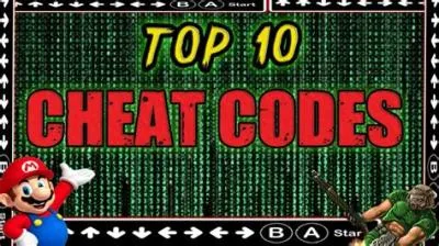 What is the most famous video game cheat code?
