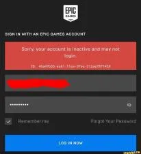 What happens to inactive epic games account?