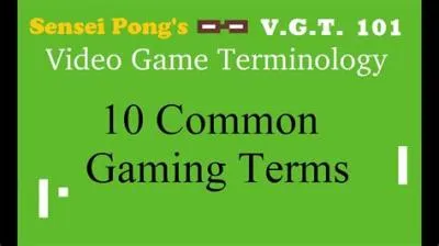 What is the game slang for?