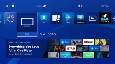 How to play ps4 on tv?