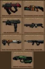 How many weapons are in red faction?