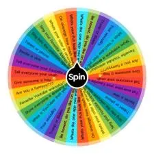 What are the random questions in spin wheel game?
