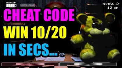 How to beat fnaf 1 cheat code?