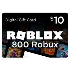 How many robux does a 10 dollar gift card give you?