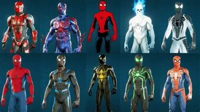 How many suits are in the spider-man ps4 game?