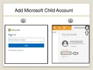 How do i edit my childs microsoft account?