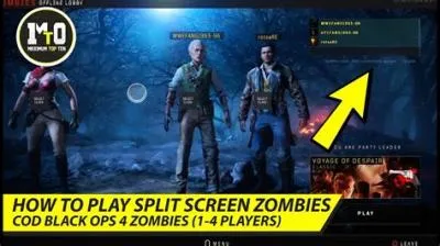 Can you play black ops 3 zombies split-screen offline?