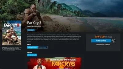 Is far cry 3 free on ubisoft?