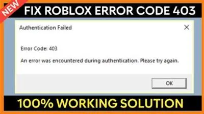 What is robox error code 403?