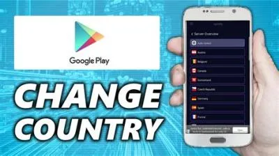 Is it possible to change country in play store?