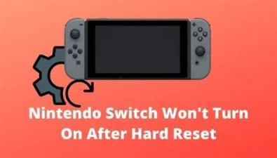 How do i reset my nintendo switch if it wont work?