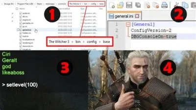 How do you open console commands in witcher 3 xbox?