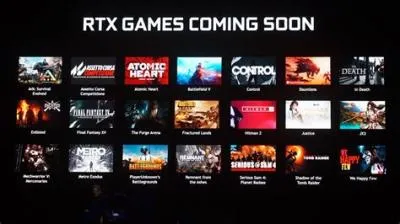 Do all games support rtx?