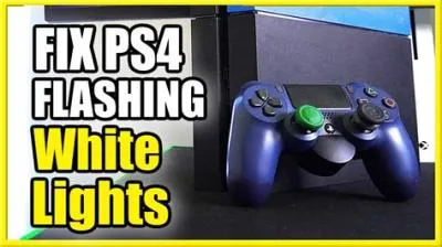 What does flashing white light mean on ps4?