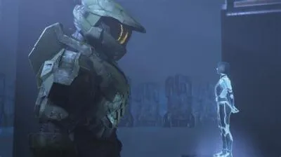 Who is speaking at the end of halo 4?