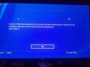 Can ps4 ban your account?