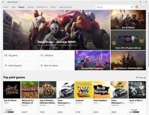 How do i open games on microsoft store?