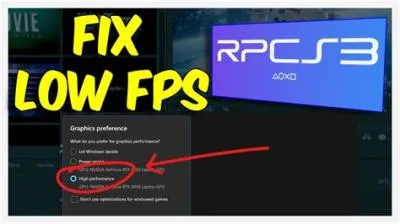 How do i fix low fps on ps4?