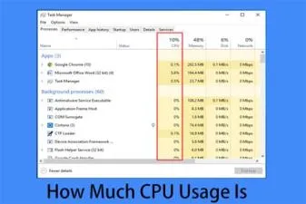 How much cpu usage is normal?