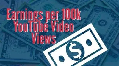How much is 100k youtube views worth?