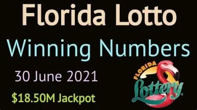 Do florida lottery numbers have to be in order?