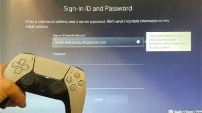 Do you need a sony account for ps5?