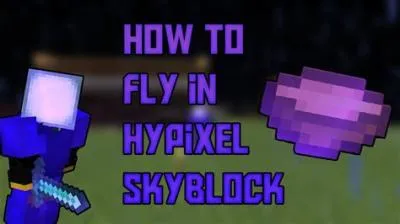 What makes you fly in skyblock?