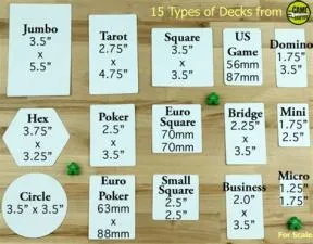 What are the sizes of playing cards?