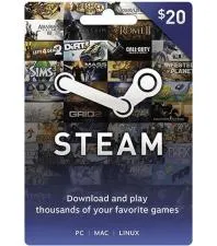 Is there a 20 dollar steam card?