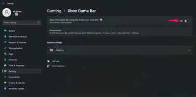 How do i enable gaming features on my game bar?