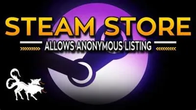 Can you buy steam games anonymously?