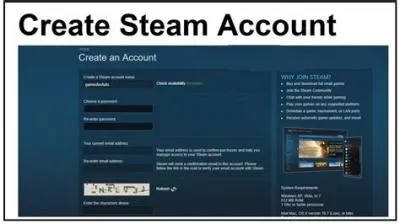 How to create a steam account?