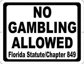 What type of gambling is illegal in florida?