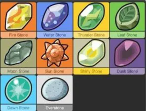 Can you buy evolution stones in pokemon fire red?