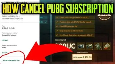 How do i cancel my pubg prime subscription after ban?