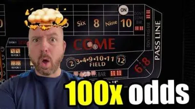 What does 100x odds on craps mean?