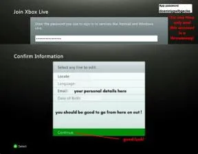 How do you make an xbox 360 live account online?