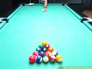 What happens if you sink a ball in pool?