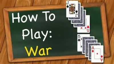 Is the card game war luck?