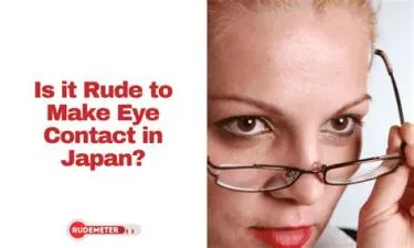 Is it rude to make eye contact in japan?
