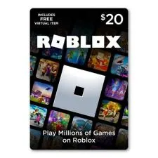 How much is a 20 dollar roblox card?