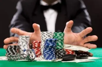 Why do poker players have cash on the table?