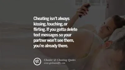 Is flirty texting cheating?