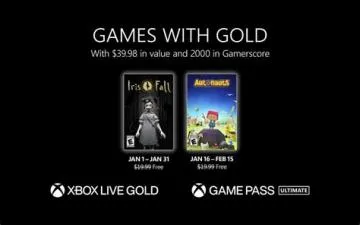What are the free games for xbox gold january 2023?